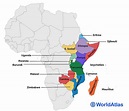 East African Countries - WorldAtlas