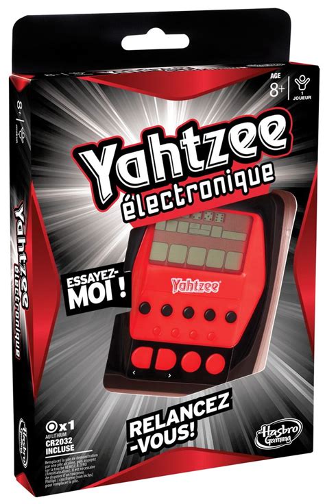 Hasbro Electronic Hand Held Yahtzee Game 1 Player Ages 8