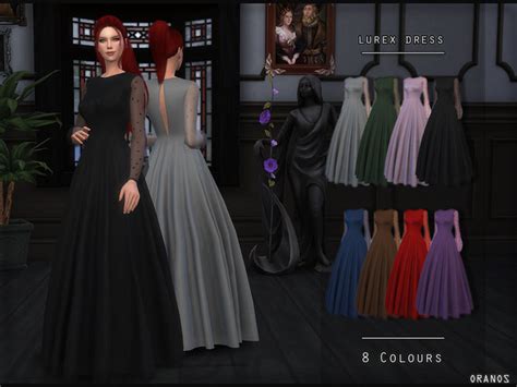 Lurex Dress By Oranostr At Tsr Sims 4 Updates