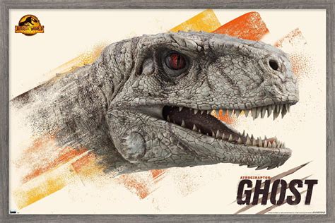 Jurassic World Dominion Ghost Wall Poster 22375 X 34 Framed