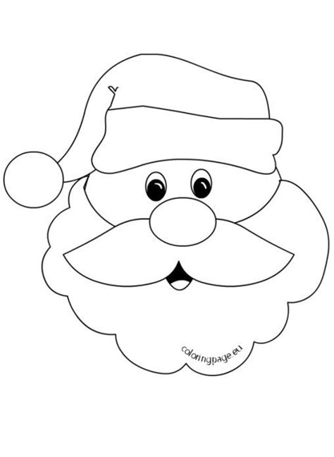 santa claus face with big beard easy santa drawing how to draw santa santa coloring pages