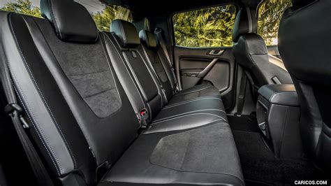 2019 Ford Ranger Raptor Color Conquer Grey Interior Rear Seats