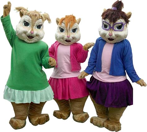 Eleanor Female Chipmunks Chipettes Mascot Costume Character Cosplay