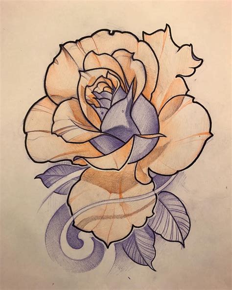 Disponible Realistic Rose Tattoo Sketches Rose Flower Tattoos