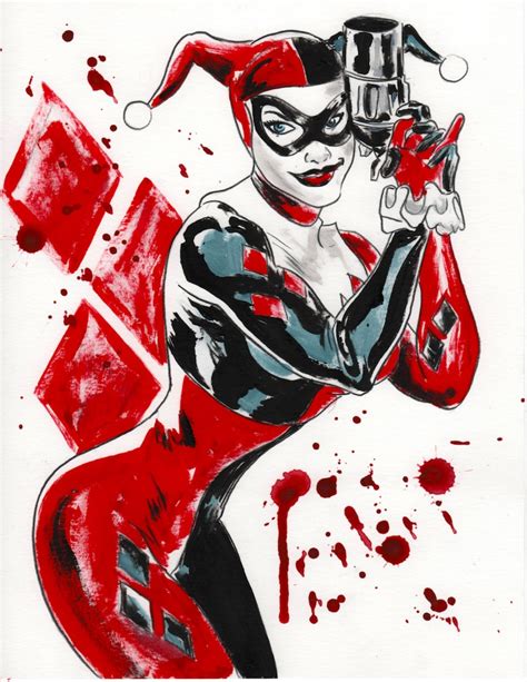 Harley Quinn Joker Girl Dc Comic Villain Girl Etsy