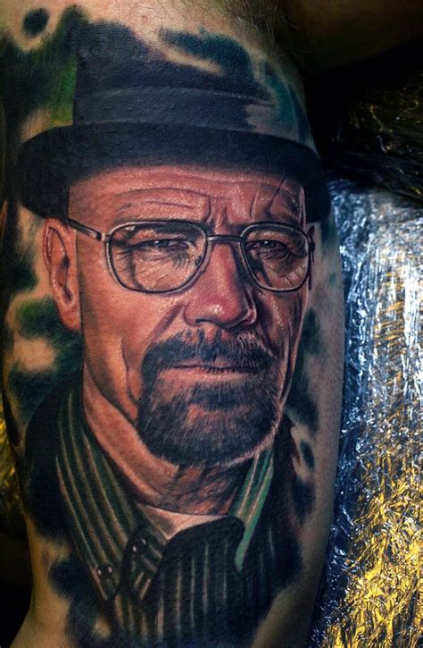 Colour Walter White From Breaking Bad Tattoo By Kelvin Limited