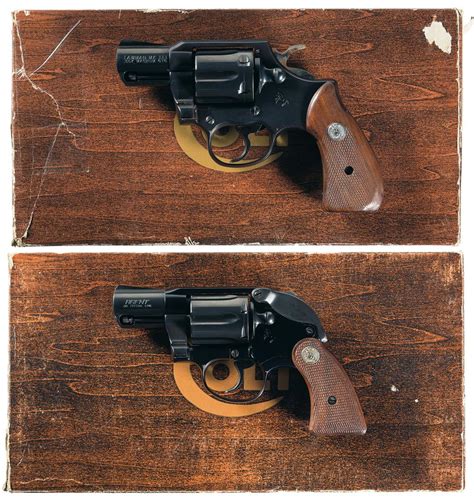Two Colt Da Revolvers W Boxes Rock Island Auction