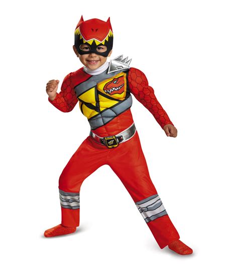 Red Power Ranger Dino Charge Toddler Muscle Costume Tv