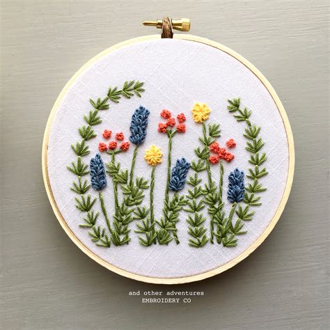 Beginner Hand Embroidery Pattern - Wild Garden - And Other Adventures Embroidery Co