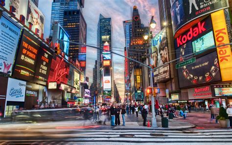 New York City Times Square Fondos De Pantalla Gratis Para Widescreen