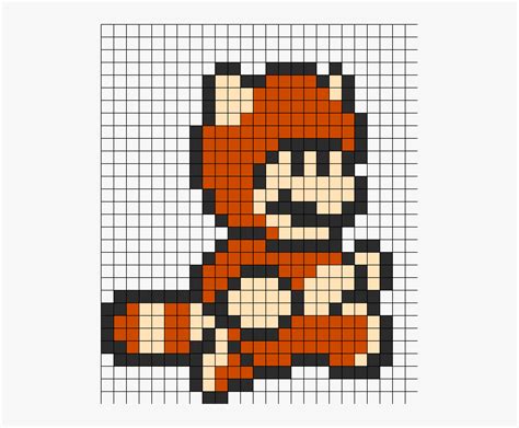 8 Bit Mario Pixel Art Grid Please Credit My Grids If You Use Them And