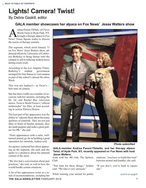 Jesse Watters/ Fox News GALA Article — % Llama Alpaca Hikes near me
