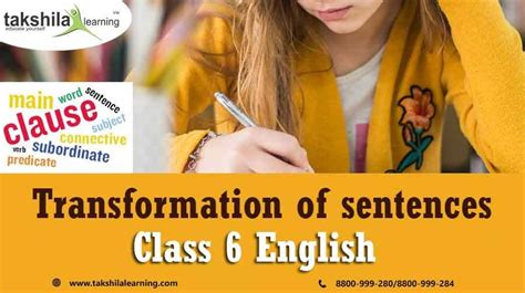 Transformation of Sentences and Rules- Class 6 English Grammar ...