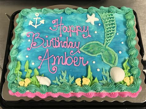 Mermaid Tail Cake 🧜🏻‍♀️ Mermaid Birthday Cakes Birthday Sheet Cakes