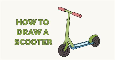 How To Draw An Easy Trick Scooter Somethingdrawncom Asap Nails
