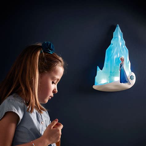 Official Disney Frozen Elsa 3d Wall Light Childrens Bedroom Lighting