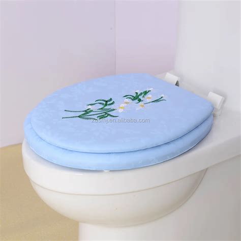 Uv Printing And Embroidery Adult Soft Toilet Seatdecorative Toilet