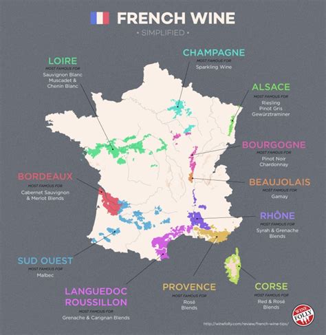 French Wine Regions Map Simplified The Wine Wankers