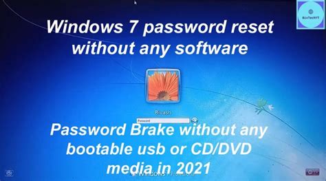 2021 How To Reset Windows 7 Password Without Any Software Or Bootable