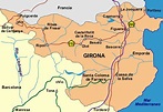 Mapa de Girona - Mapa Físico, Geográfico, Político, turístico y Temático.