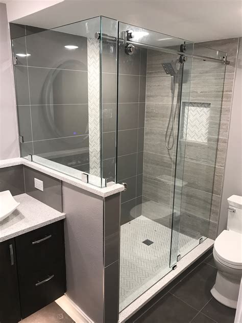 Frameless shower doors use heavier glass, meaning no metal supports needed. Frameless Shower Doors Orlando | Premier Shower Door Store