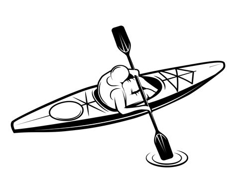 Kayaking Clipart Drawing Kayaking Drawing Transparent Free For