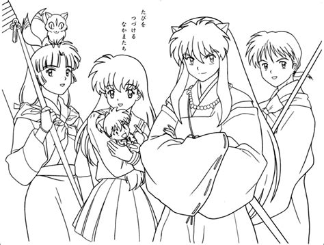 14 Coloring Pages Of Inuyasha Print Color Craft