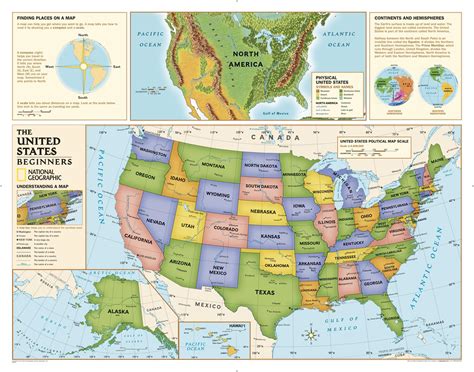 United States Map For Kindergarten