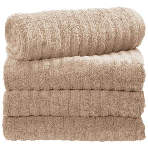 Meh Idesign 4 Piece Ribbed Spa Bath Towel Set