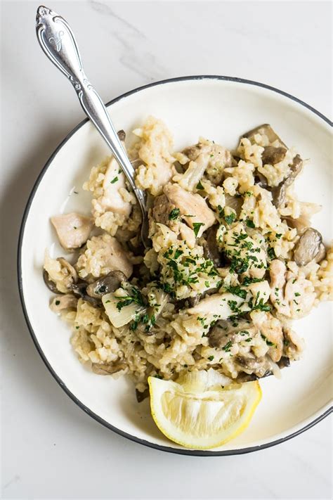 Oven Baked Chicken And Mushroom Risotto Eight Forest Lane