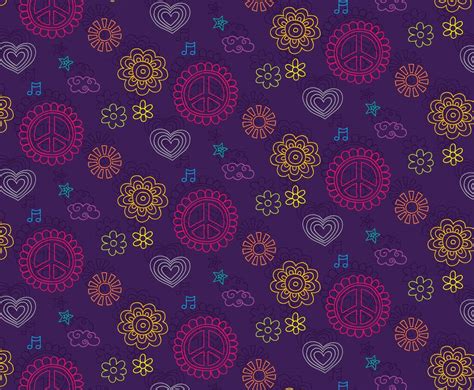 Hippie Pattern Background Vector Art And Graphics