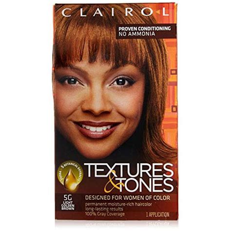 Clairol Textures And Tones Hair Dye Ammonia Free Permanent Hair Color 5g