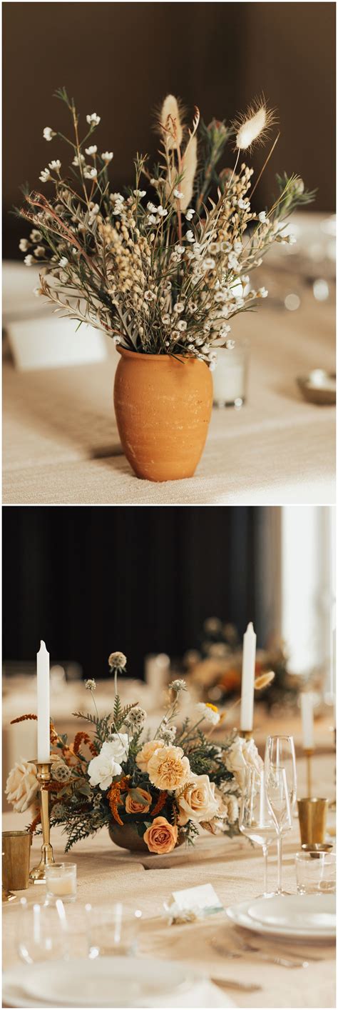 It adds an element of surprise and smells beautiful too! Terra Cotta Vase- Reception Decor | Dried flowers wedding ...