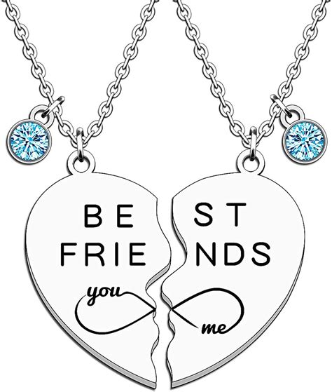 Jmimo Best Friend Necklaces For 2 Girls Friendship Necklace For Girls Best Friend Graduation