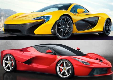 Mclarens P1 And Ferraris Laferrari Battle Of The Supercars