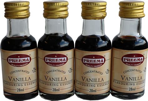 4 X 28ml Vanilla Essence Concentrated Flavouring Uk Health