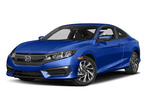 Used 2017 Honda Civic Coupe Lx Cvt In Aegean Blue Metallic For Sale In
