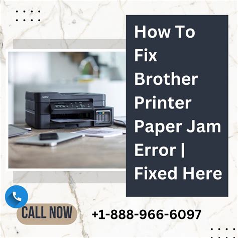An Advertisement For A Printer That Has Been Placed On A Table With The