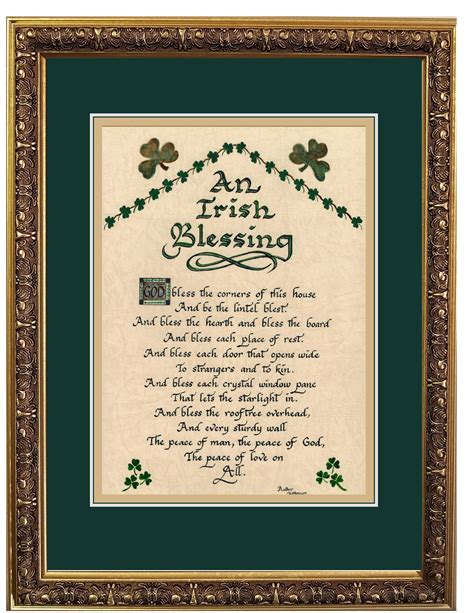 An Irish Wedding Blessing Prayer Etsy