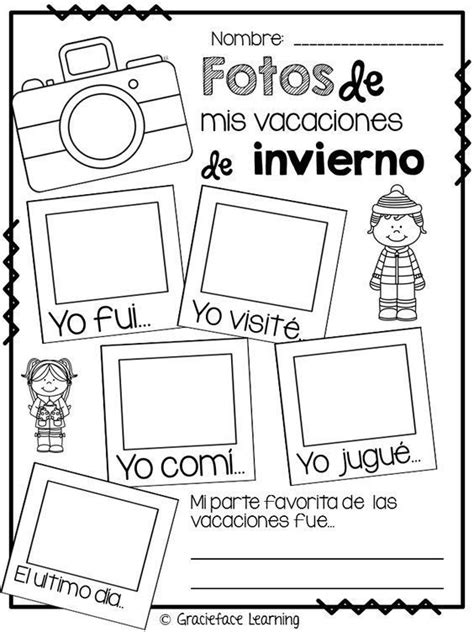Ver más ideas sobre actividades para preescolar. después de vacaciones | Español de escuela primaria ...