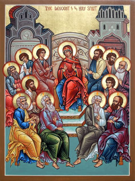 Mary At Pentecost Tom Perna