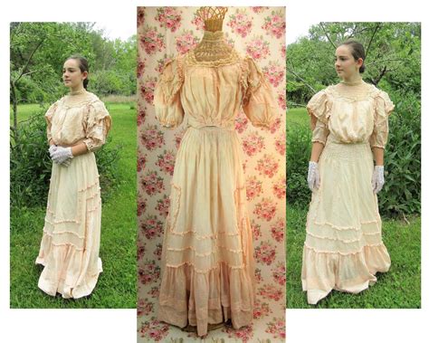 Victorian Evening Gown Edwardian Dress Evening Gowns 1900s Dress
