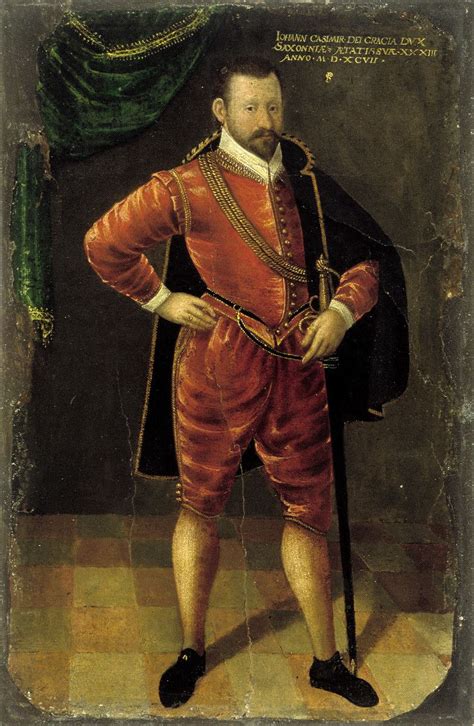 Jan Casimir Duke Of Saxe Coburg 1597 Elizabethan Fashion 16th