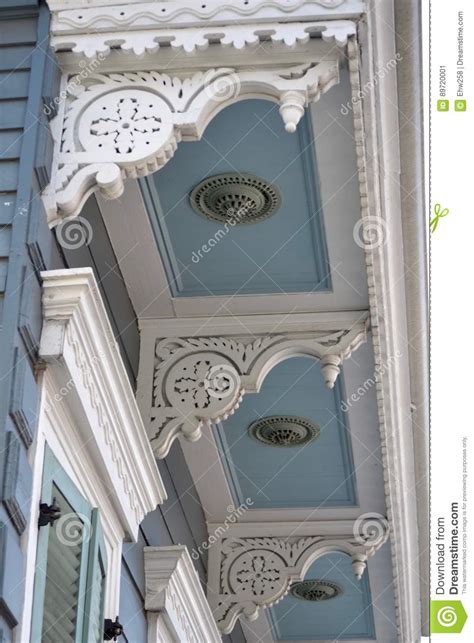 Architecture Details French Quarters New Orleans Louisiana Stock