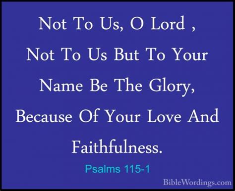 Psalms 115 Holy Bible English