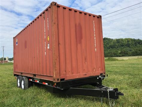 Wife and i are looking at obtaining a 40 high cube shipping container to store the tractor and implements in. 20ft pull trailer | Container house, Container house ...