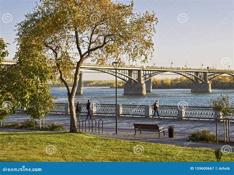 Embankment Of The Ob River In Novosibirsk 6 Editorial Photography
