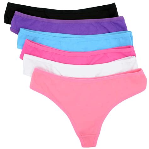 4pcs Ladies Panties Sexy Underwear Cotton Girls Solid Low Rise Women Thongs Lingeries Stretch