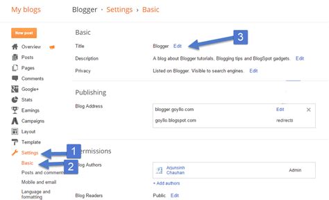 How To Change Your Blog Name On Blogger