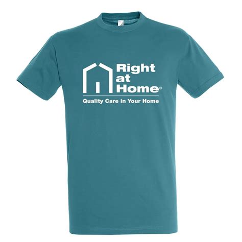 Right At Home Promotional T Shirt Teal